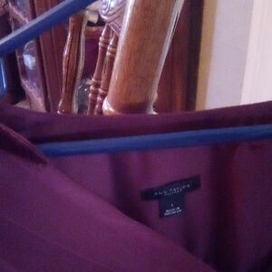 Ann Taylor Deep Red Blouse